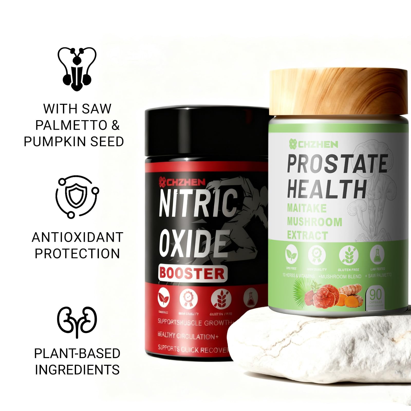 KERENC Nitric Oxide Support capsules in bottle