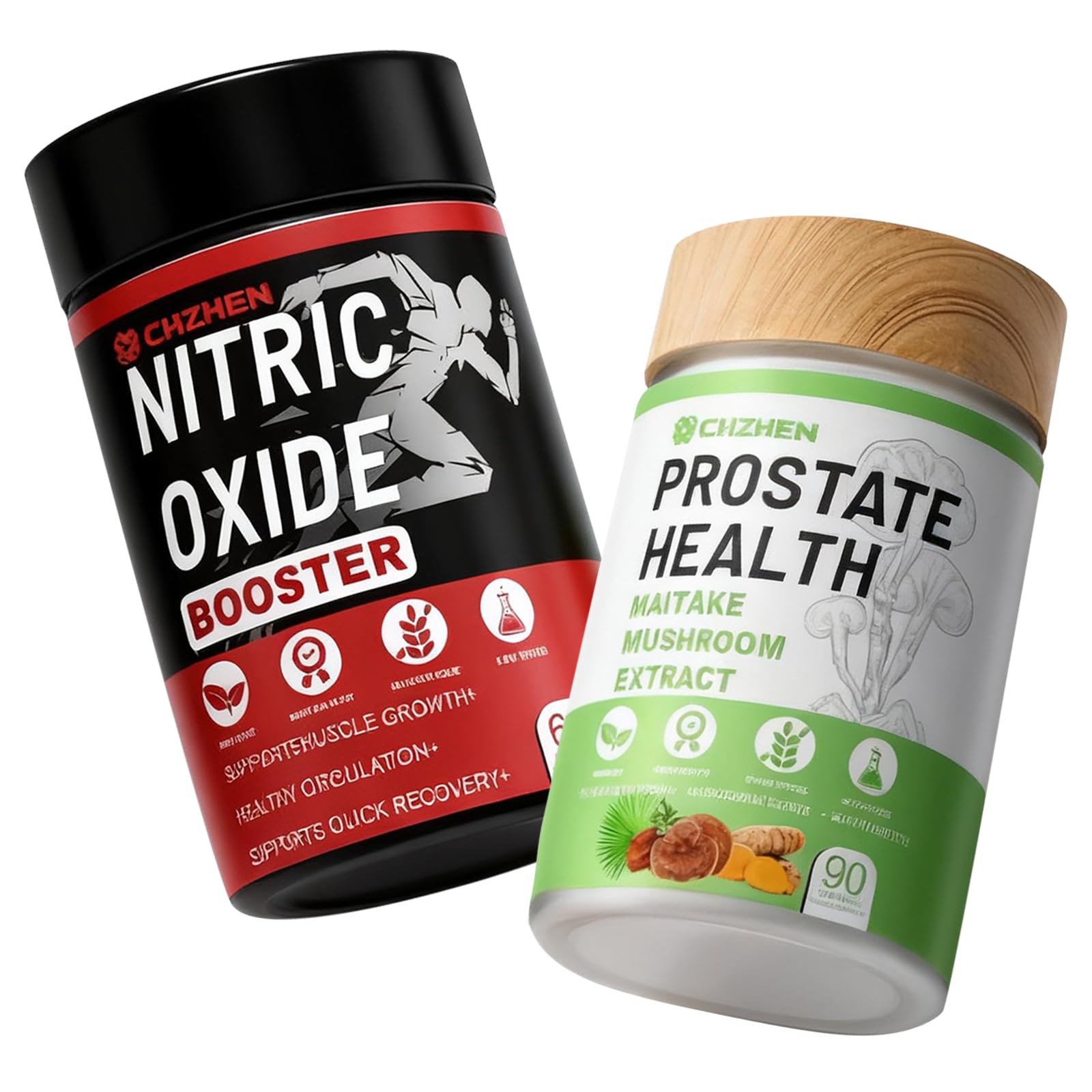 KERENC Prostate Health Prostate Support formula bottle label with Saw Palmetto and Turmeric