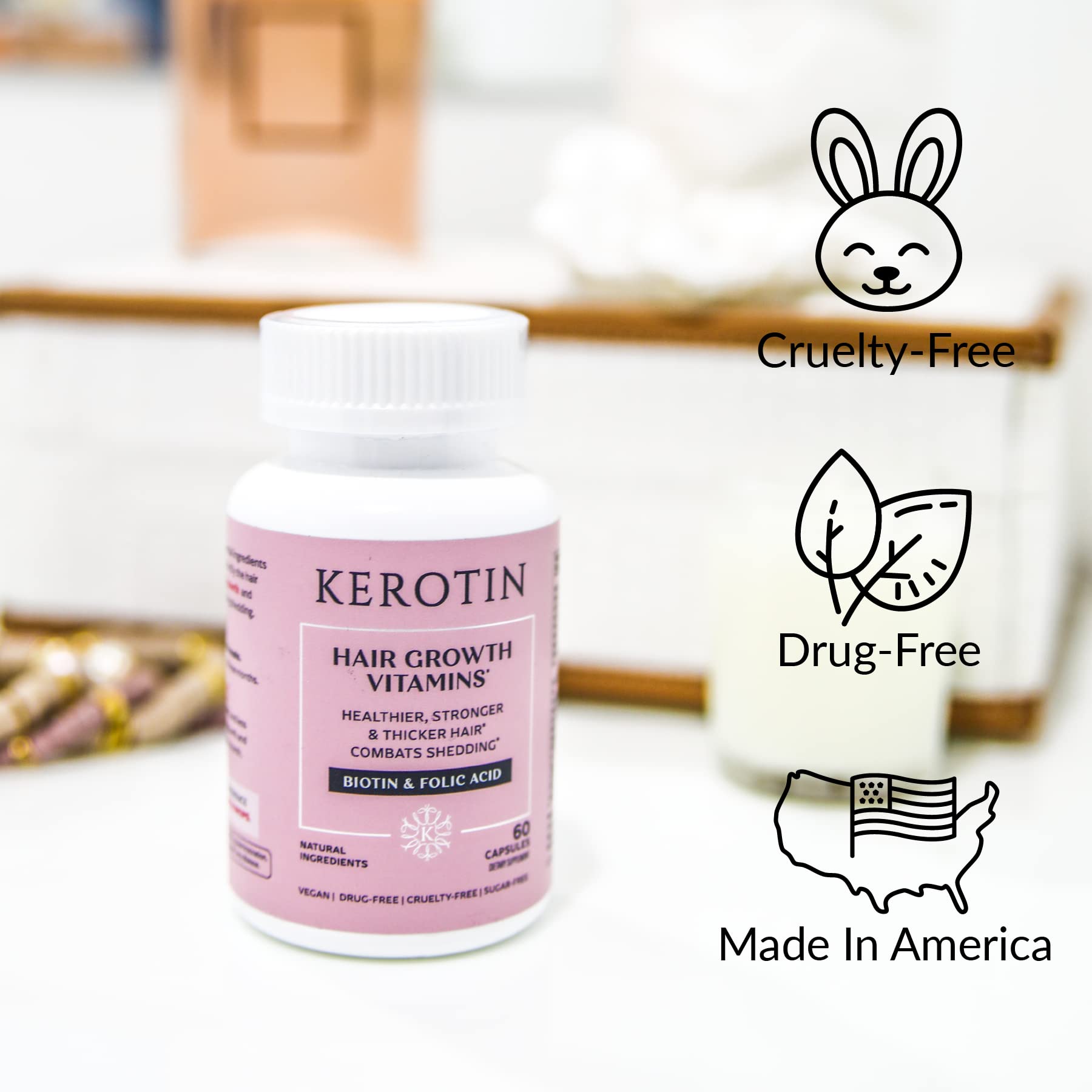 Fo Ti root and other nutrient ingredients for Kerotin vitamins