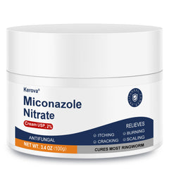 Kerova antifungal cream bottle 2pct offers fast relief from itching
