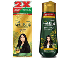 Kesh King Ayurvedic Oil and Anti-Hairfall Shampoo Combo (300ml + 340ml) bottle shot