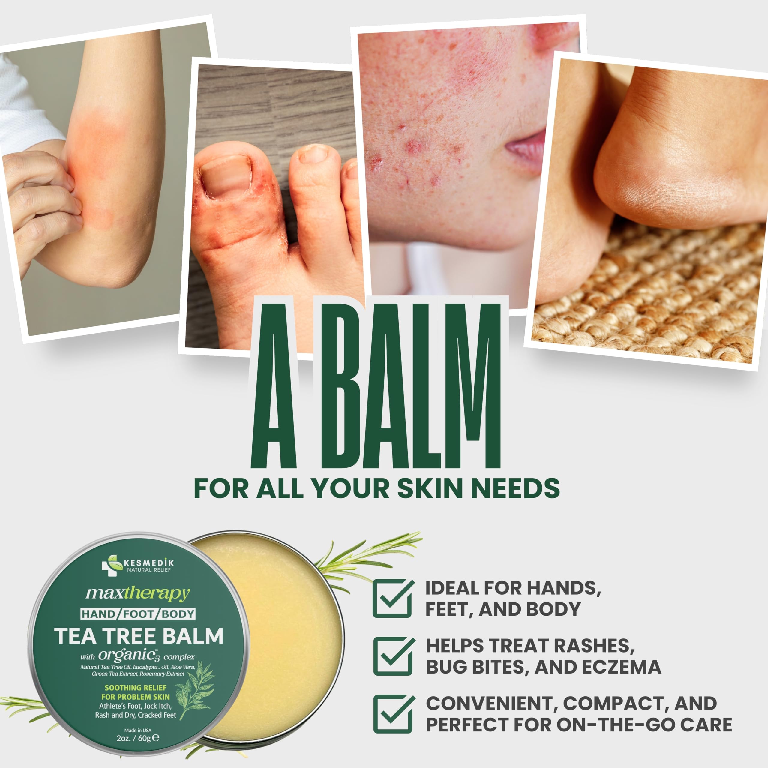 KESMEDIK balm ingredients spotlight including aloe vera and beeswax