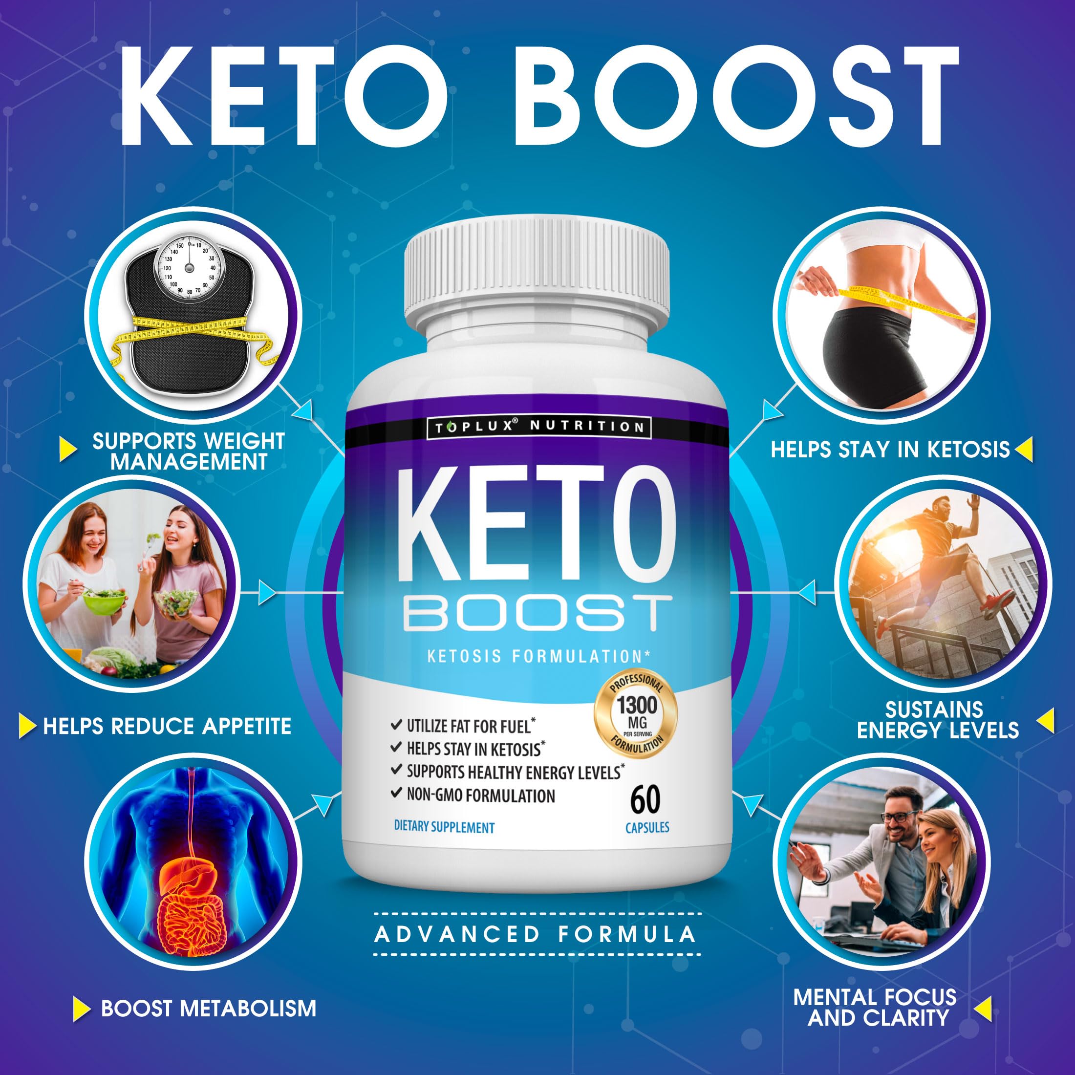 Keto Boost capsules close-up