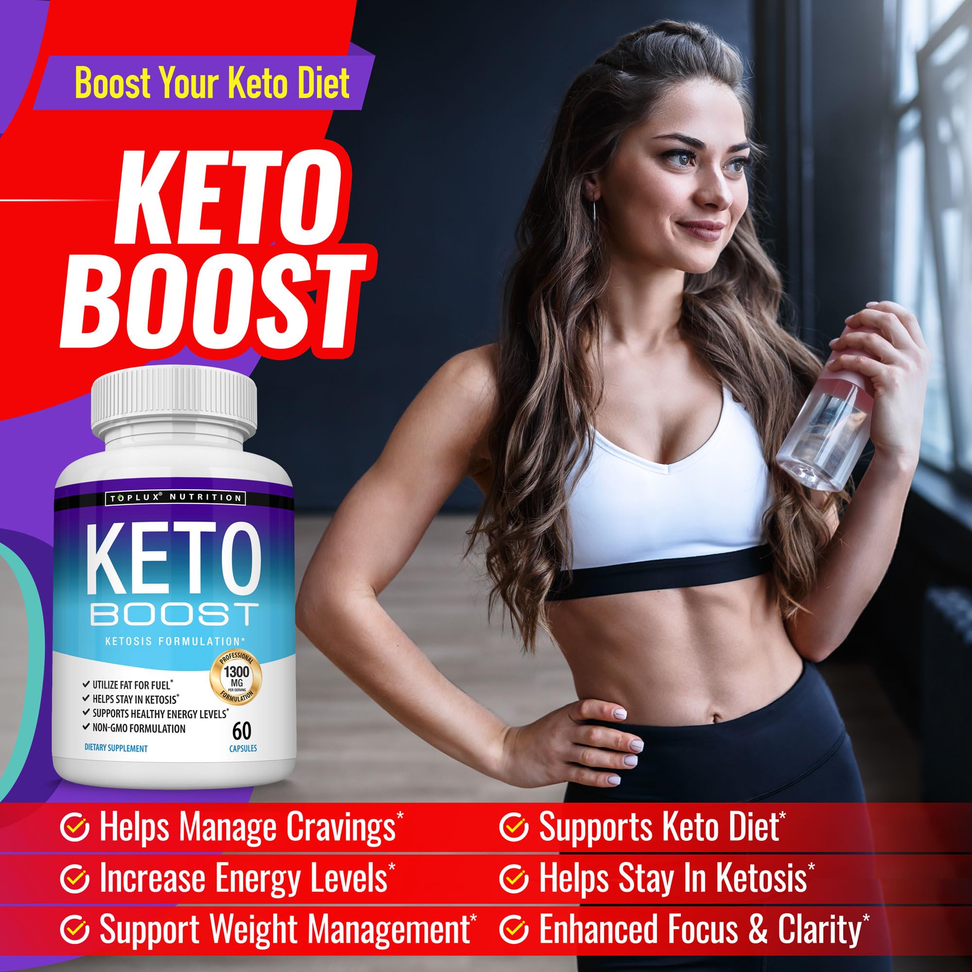 Person exercising with Keto Boost