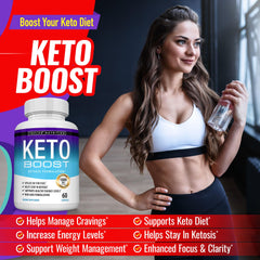 Person exercising with Keto Boost