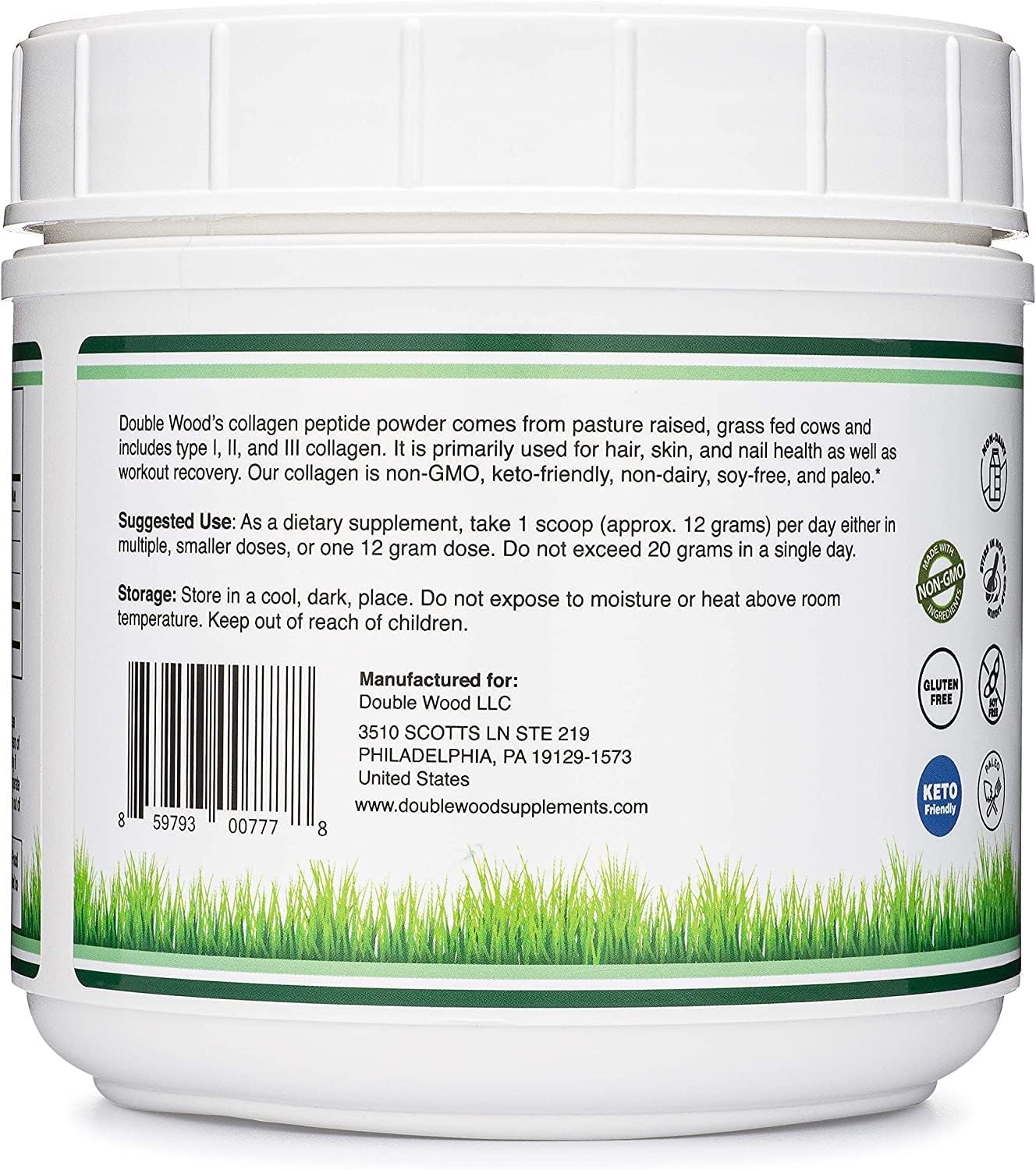 Keto-friendly collagen powder with zero carbs