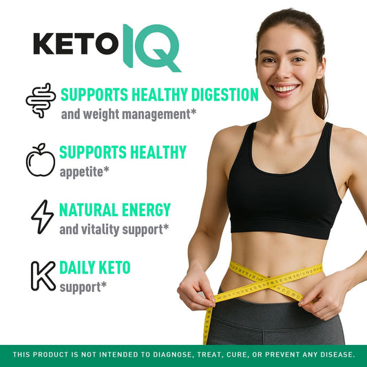 Keto IQ ACV Gummies back label with nutrition facts