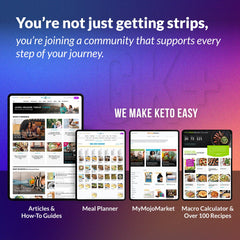 Keto-Mojo foil-wrapped strip for freshness and accuracy