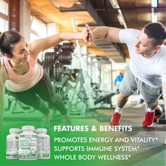 Non-GMO, gluten-free multivitamin label