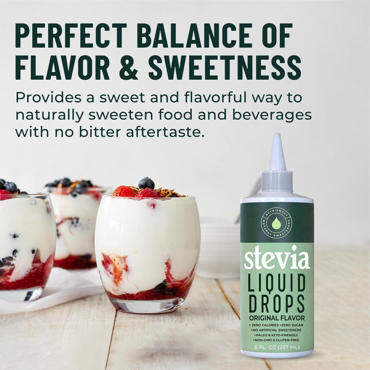 Keto and Paleo friendly stevia liquid drops