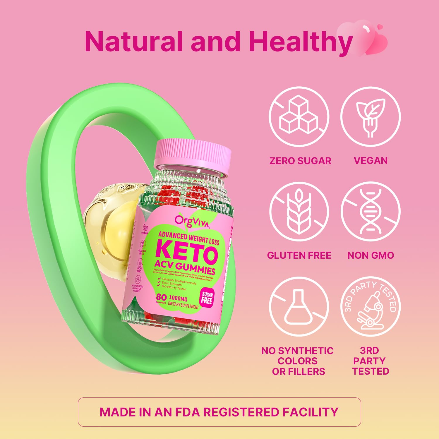 Ingredients list for Keto ACV Gummies
