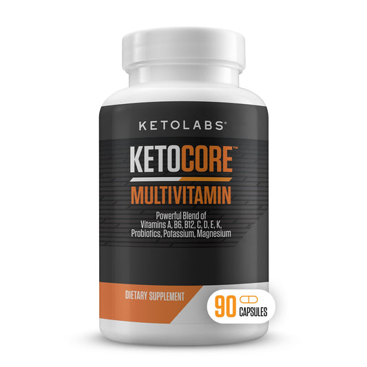 Bottle of Ketocore Keto Vitamins – 90 capsules