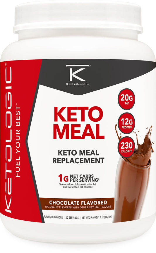 KetoLogic KetoMeal chocolate flavor tub – 20 servings