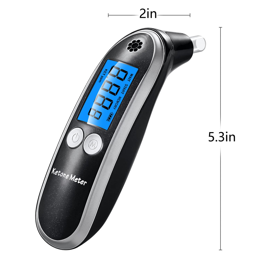 Portable ketone breath tester ready for travel