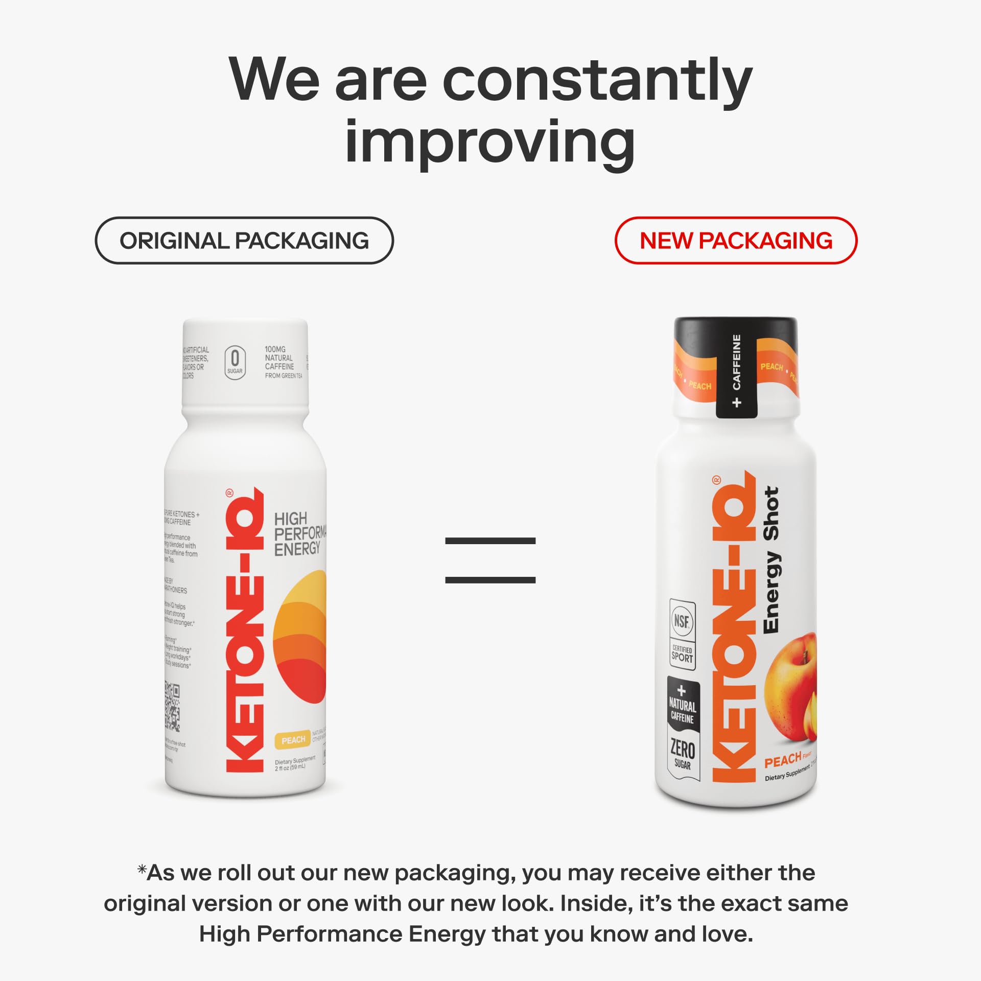 Peach Ketone-IQ energy shot packaging and box