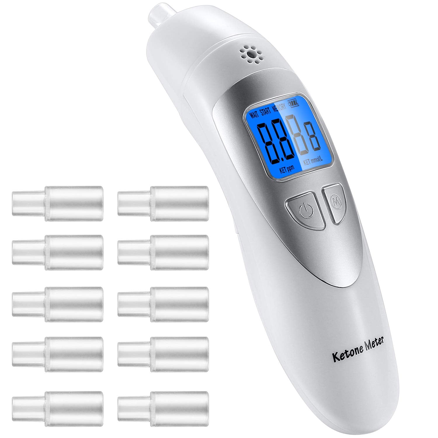Front view of Ketone Meter Breath Analyzer