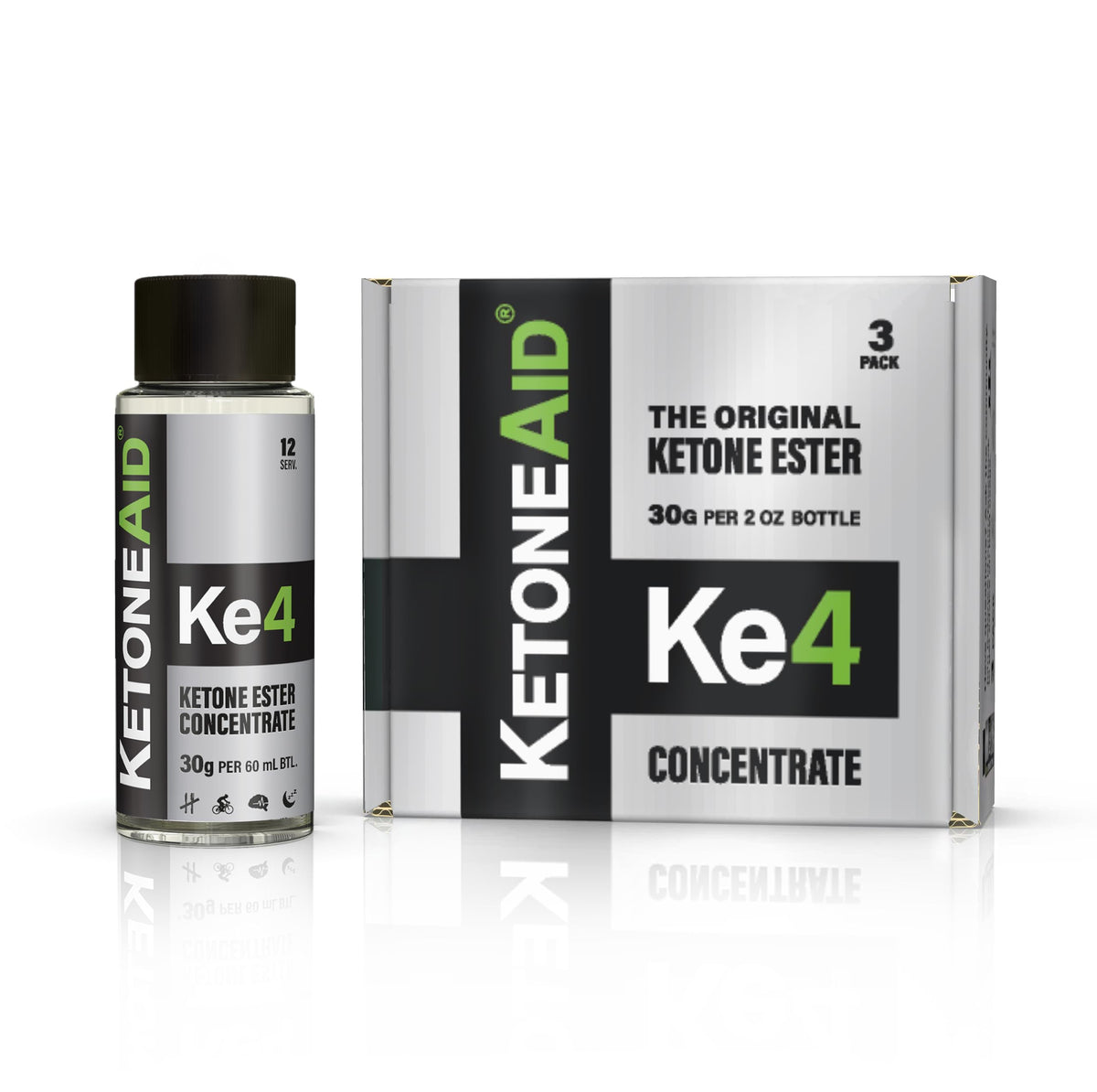 KetoneAid Ke4 Ketone Ester Concentrate bottle front view