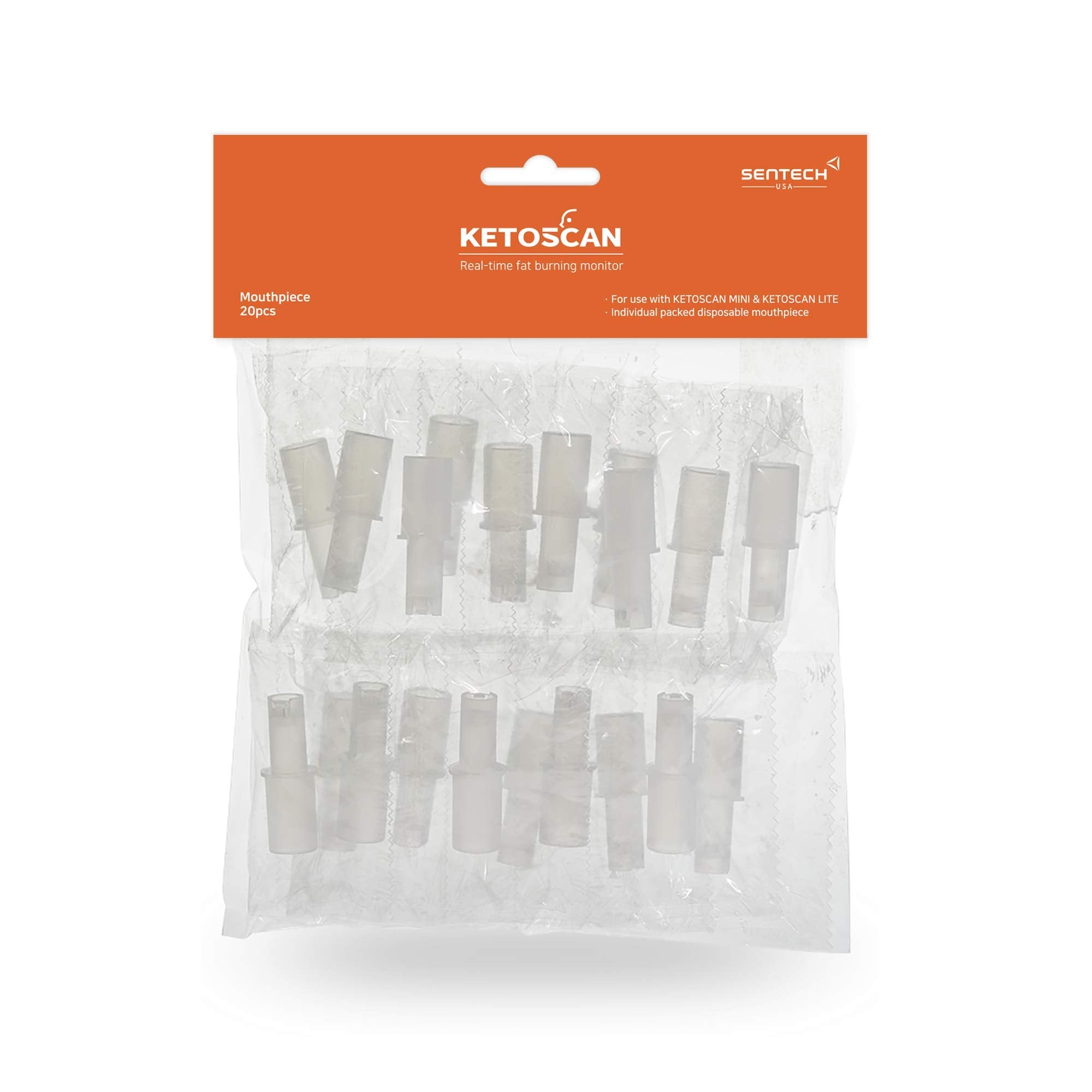 KETOSCAN mouthpiece pack containing 20 disposable pieces