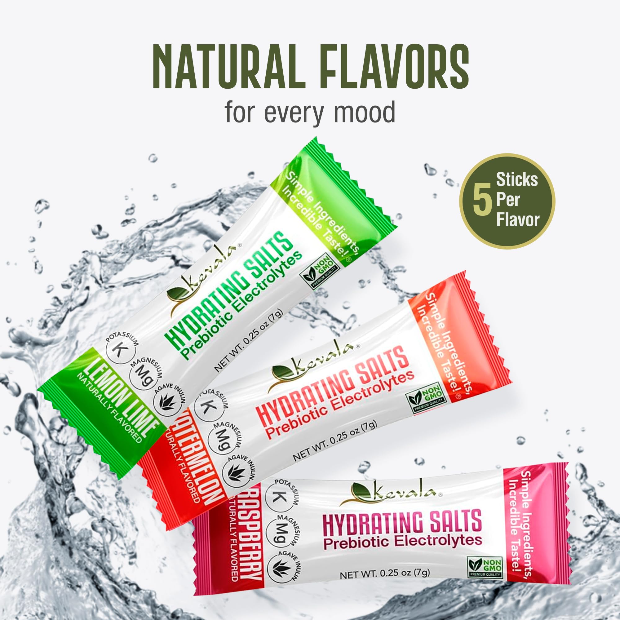 Kevala Hydrating Salts on-the-go hydration with bottle