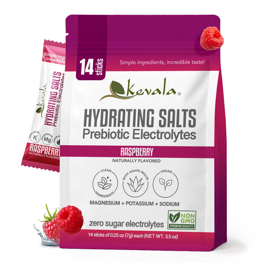Kevala Raspberry electrolyte hydration mix front view