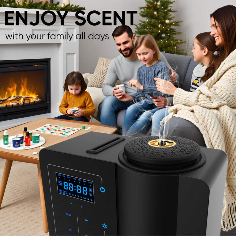 Kevinleo diffuser app control screen for remote fragrance management.