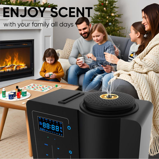Kevinleo diffuser app control screen for remote fragrance management.