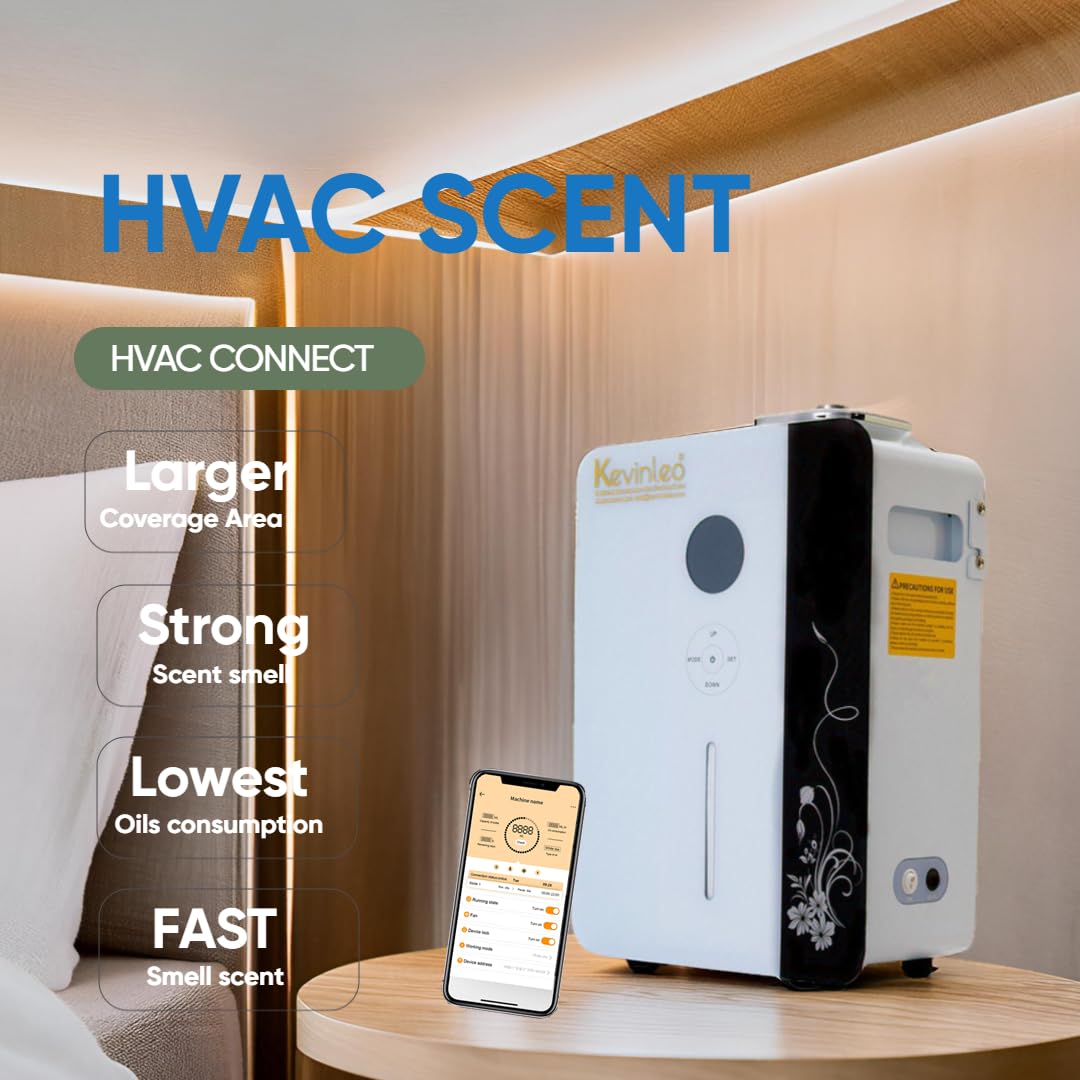 Kevinleo diffuser covers up to 7,500 sq ft in commercial settings.