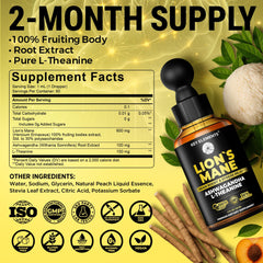 Key Elements Lions Mane Extract bottle side view