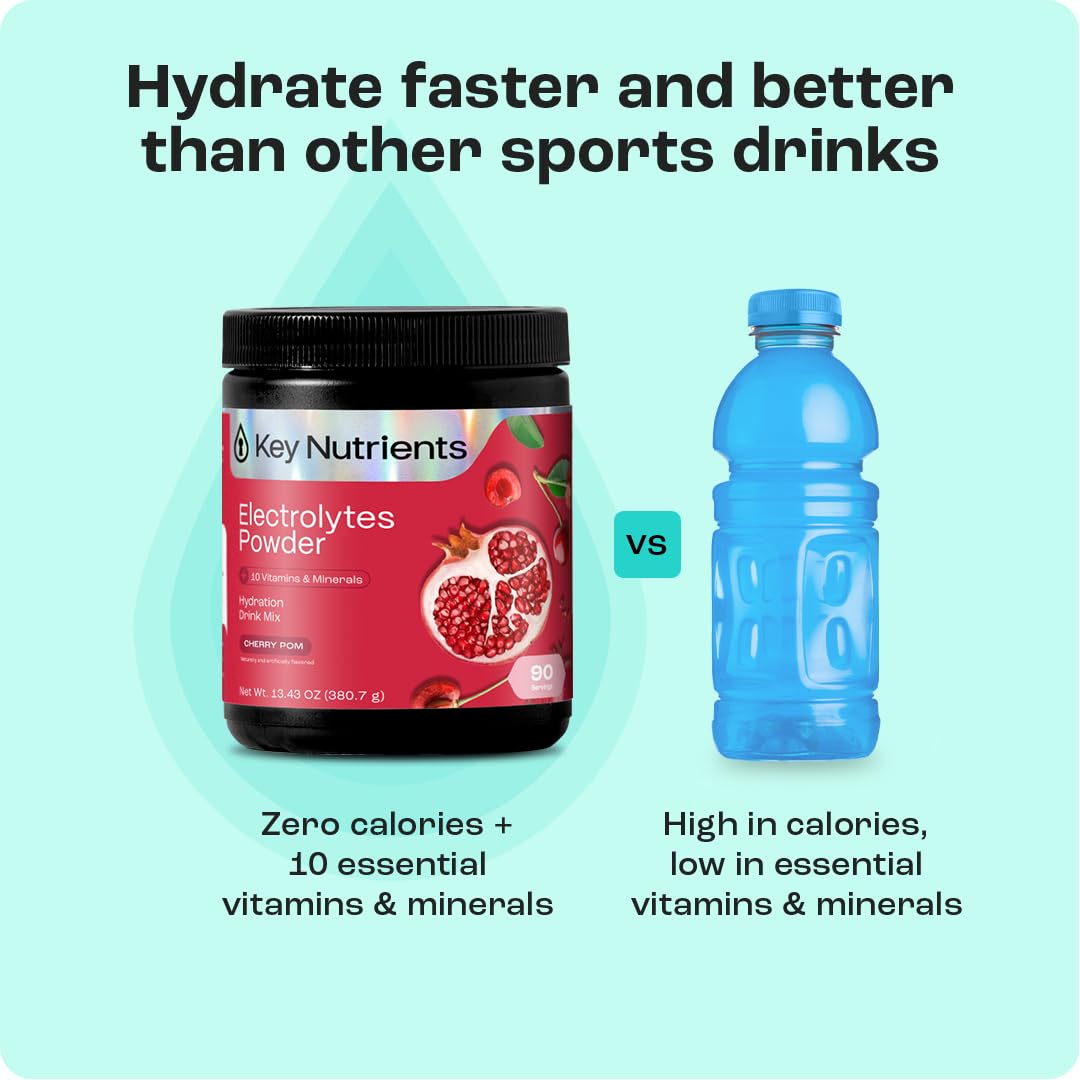 Close-up of text listing 6 electrolytes and 18 vitamins and minerals.
