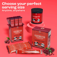 Cherry Pom electrolyte powder sachet ready to mix