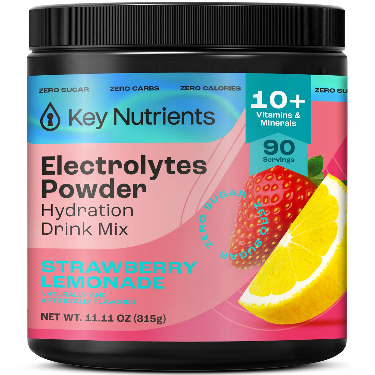 Juicy Strawberry Lemonade flavored electrolytes powder - main product image