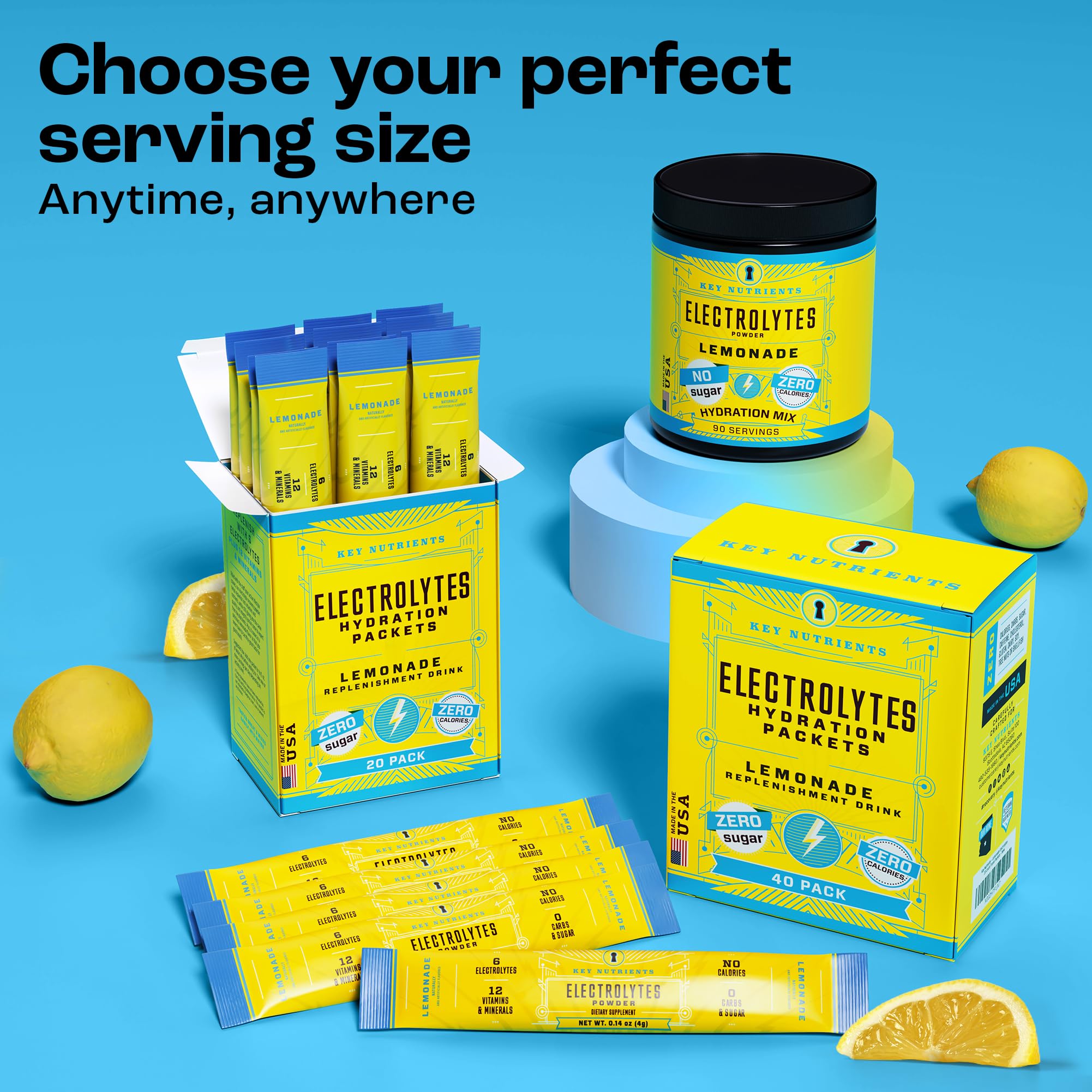 Sachet packets for convenient on-the-go hydration