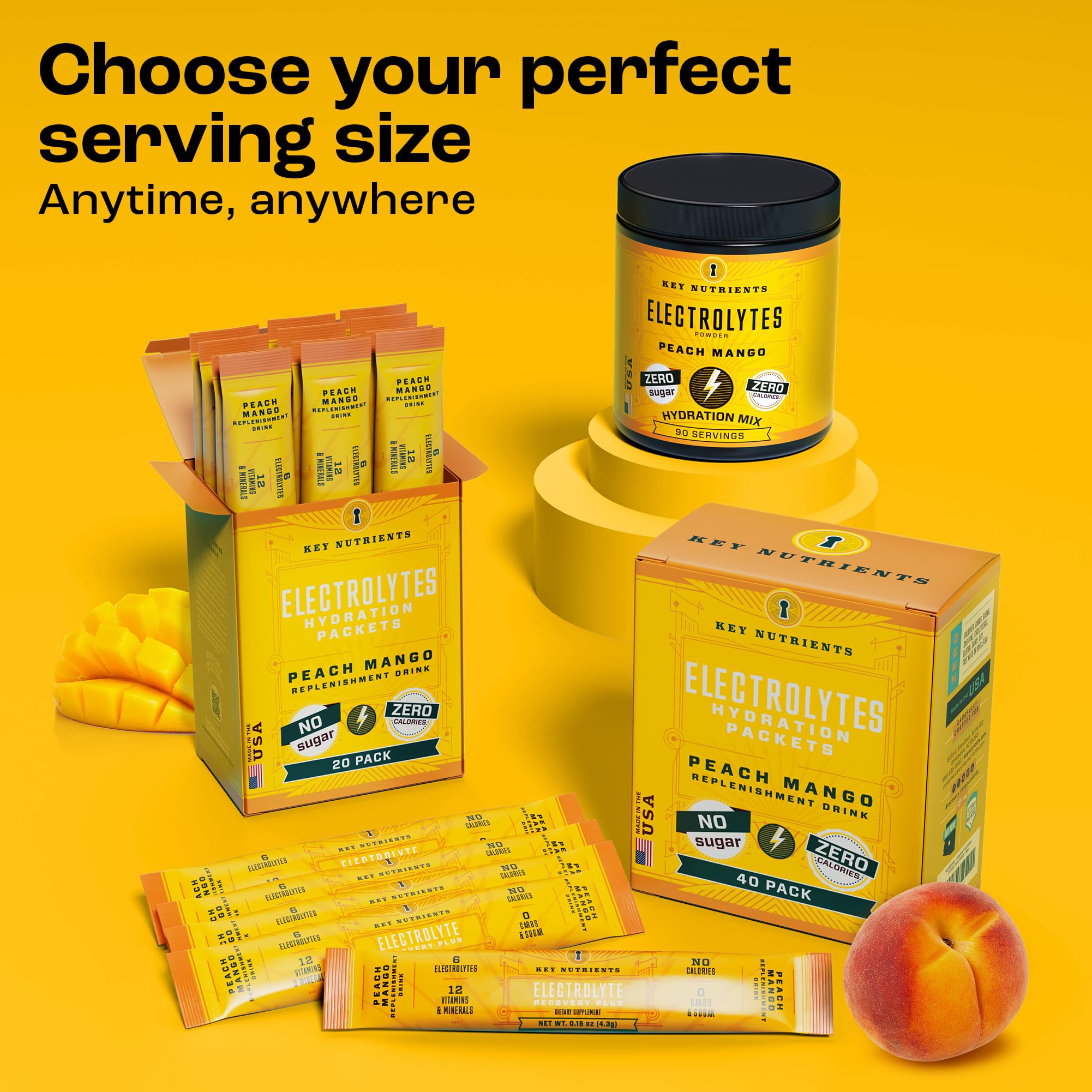 Active lifestyle hydration on the go with hydration packets