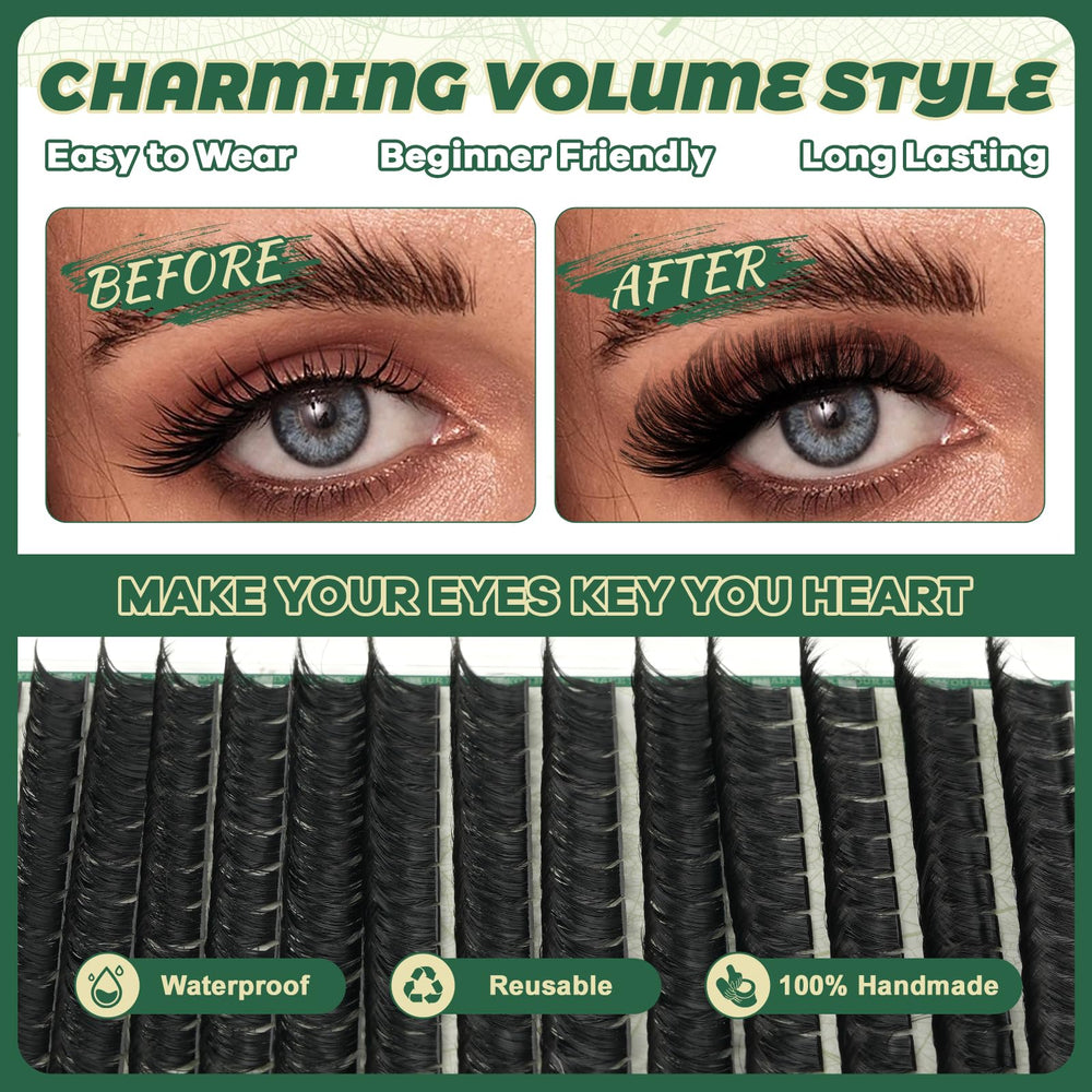 KEYYOU lash clusters tray with easy removal and reusable design.