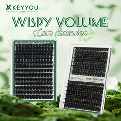 KEYYOU Lash Clusters 13mm dramatic yet soft for cat-eye or doll-eye styles