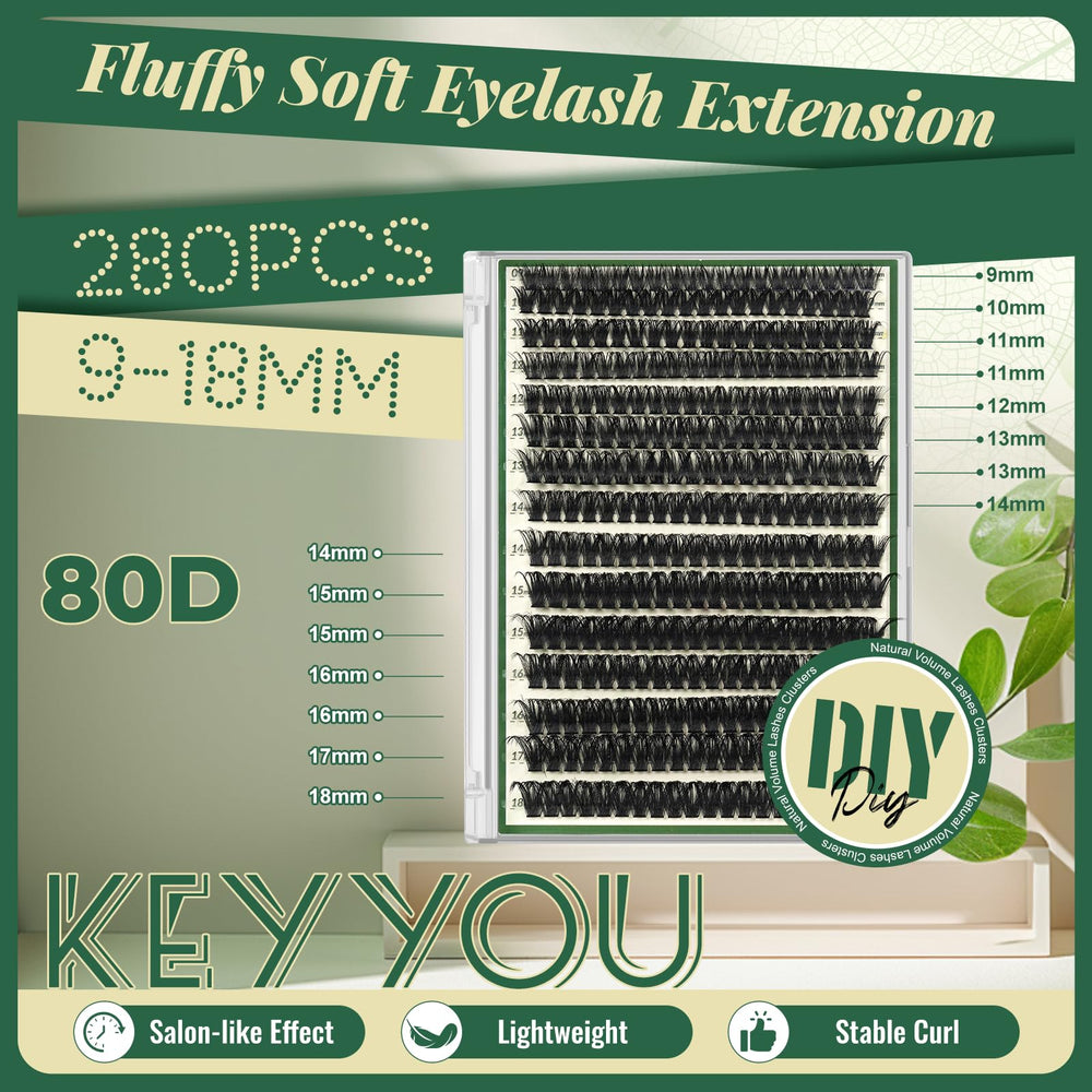 320pcs box with 10 lengths provides flexible styling options.
