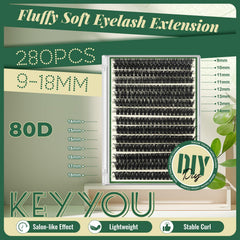 320pcs box with 10 lengths provides flexible styling options.