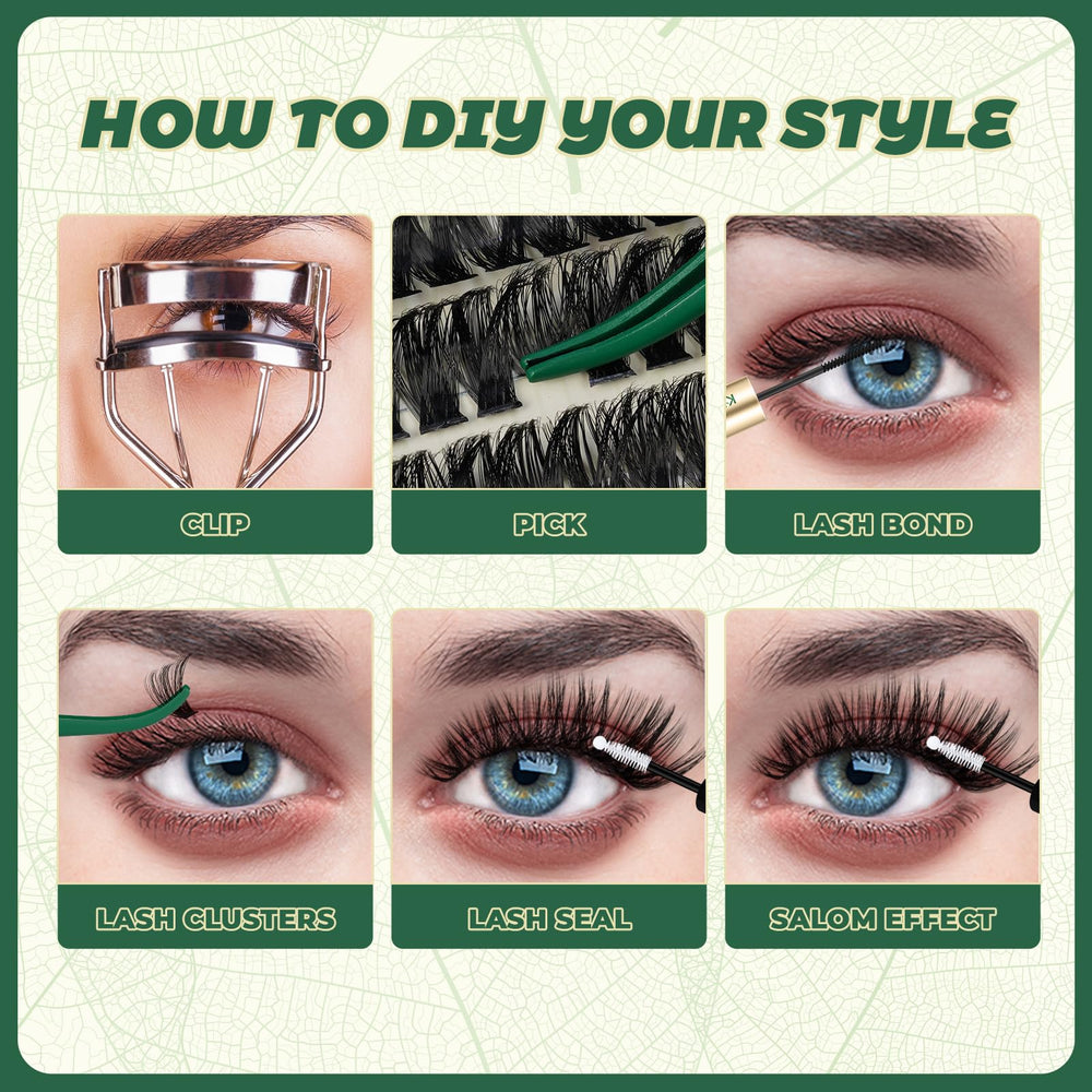 Beginner-friendly KEYYOU clusters simplify creating cat-eye or doll-eye styles.
