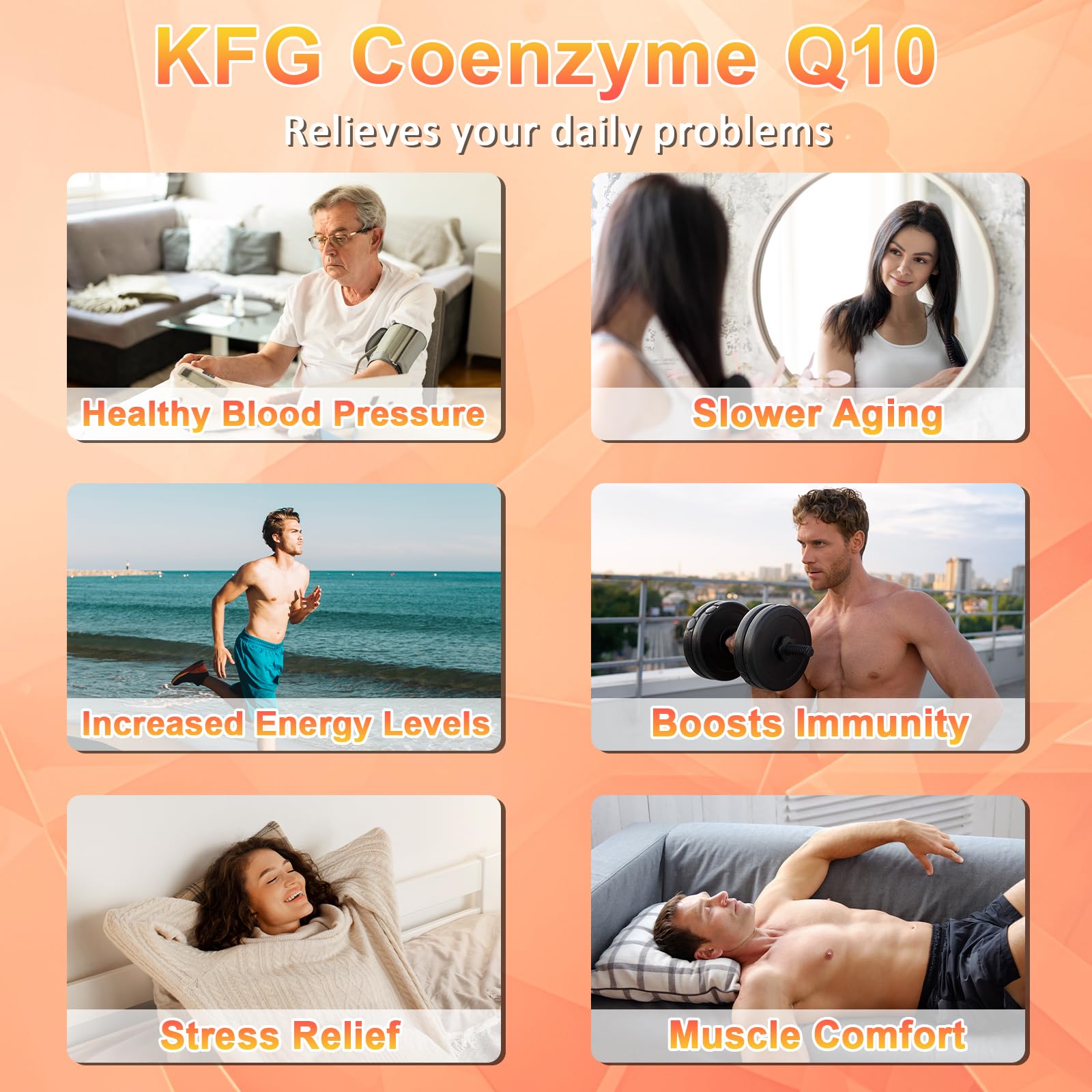 Gluten-free, non-GMO CoQ10 supplement packaging