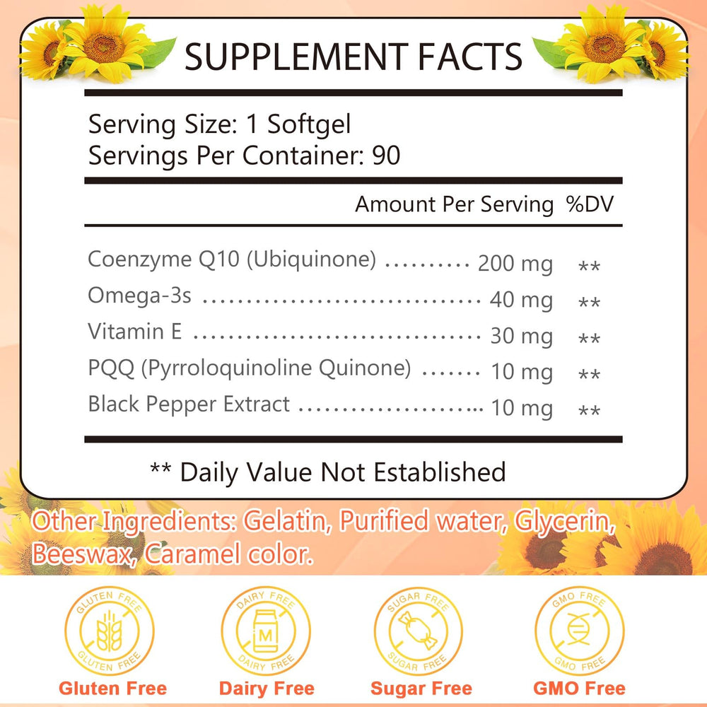 Serving with multiple softgels next to bottle
