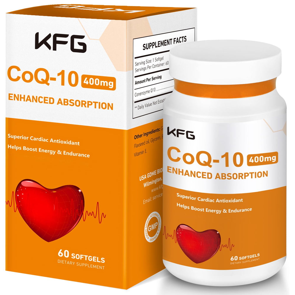 KFG CoQ10 400mg Softgels bottle