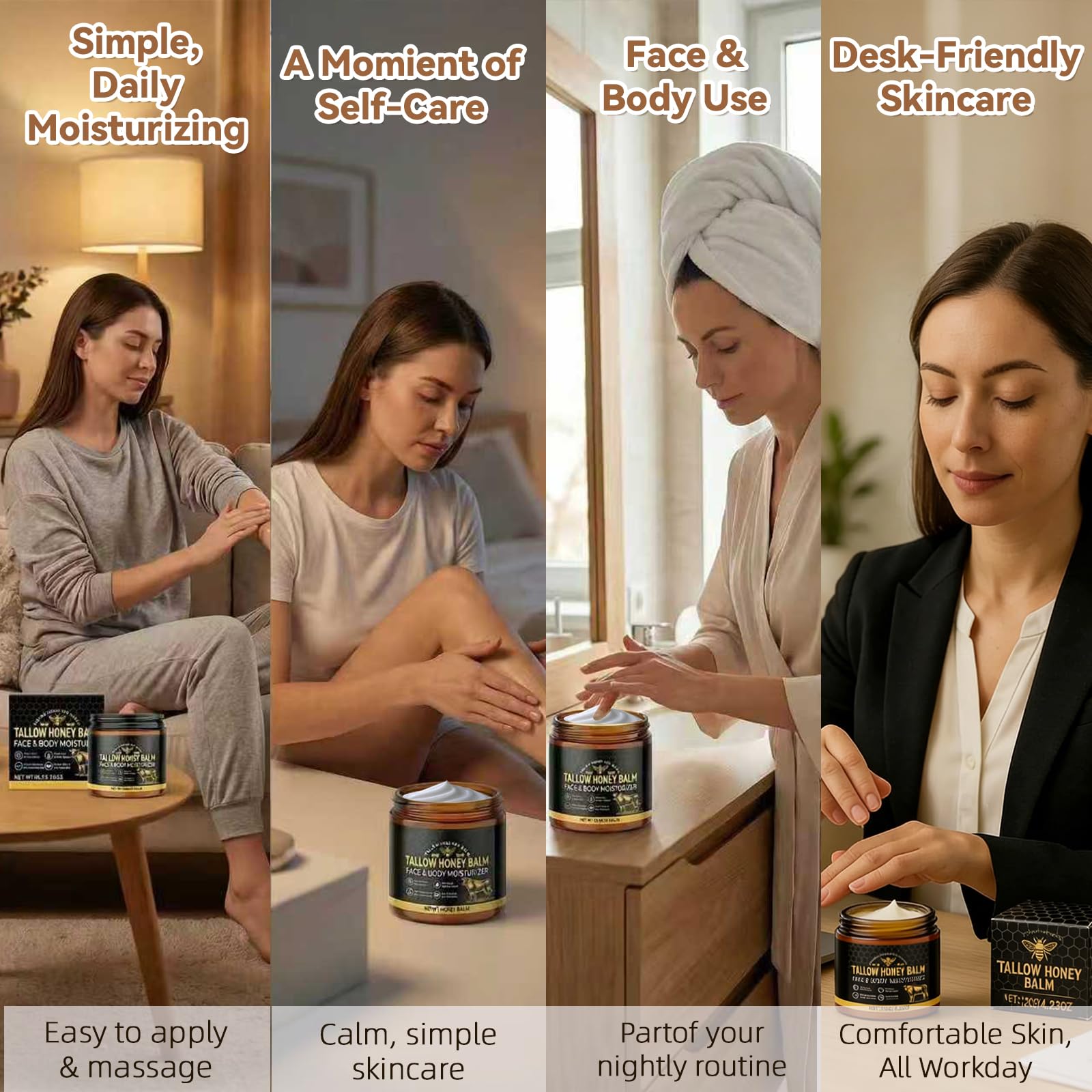 KGHWE application on face and hands demonstrates versatile moisture.