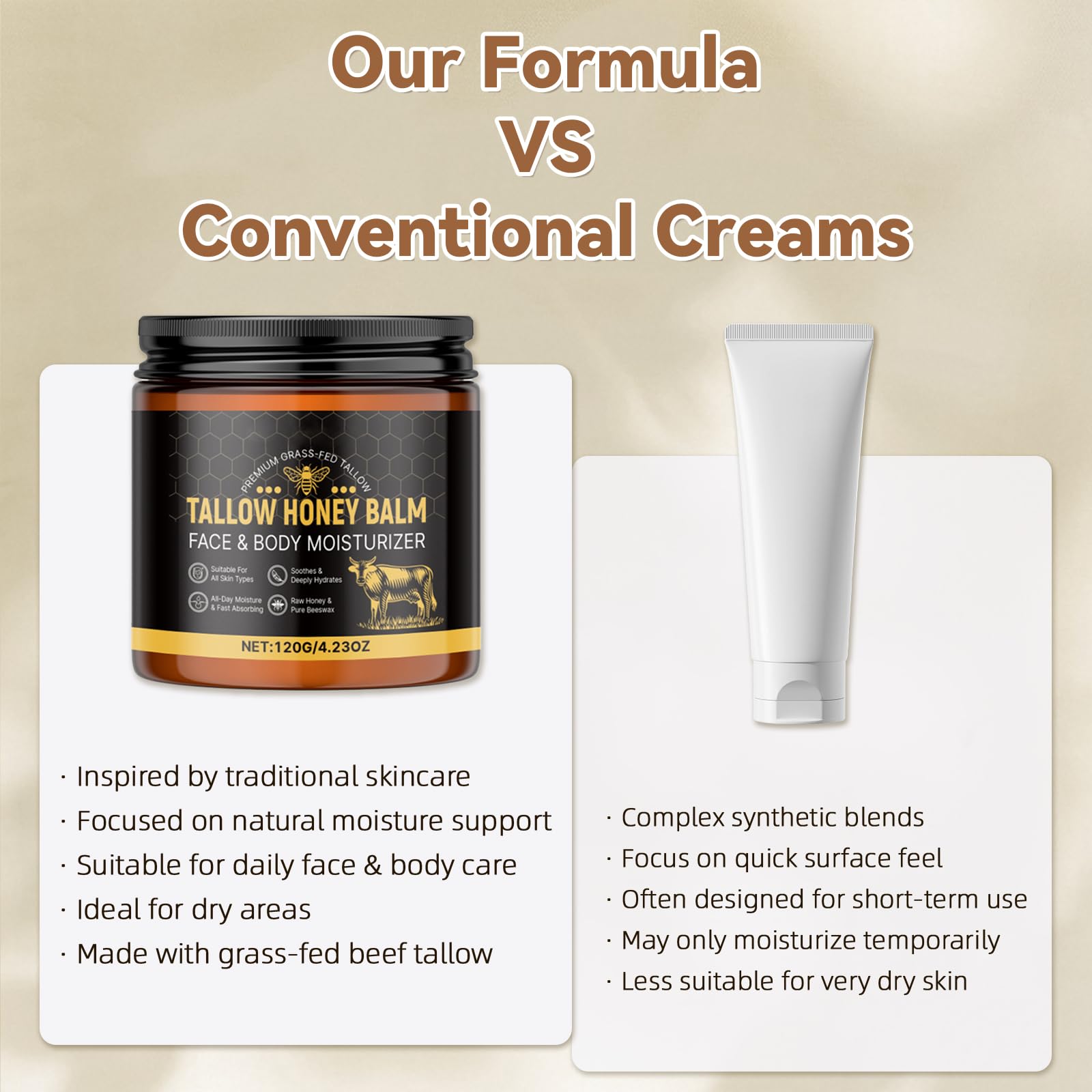 KGHWE natural formula close-up emphasizing simple ingredients.