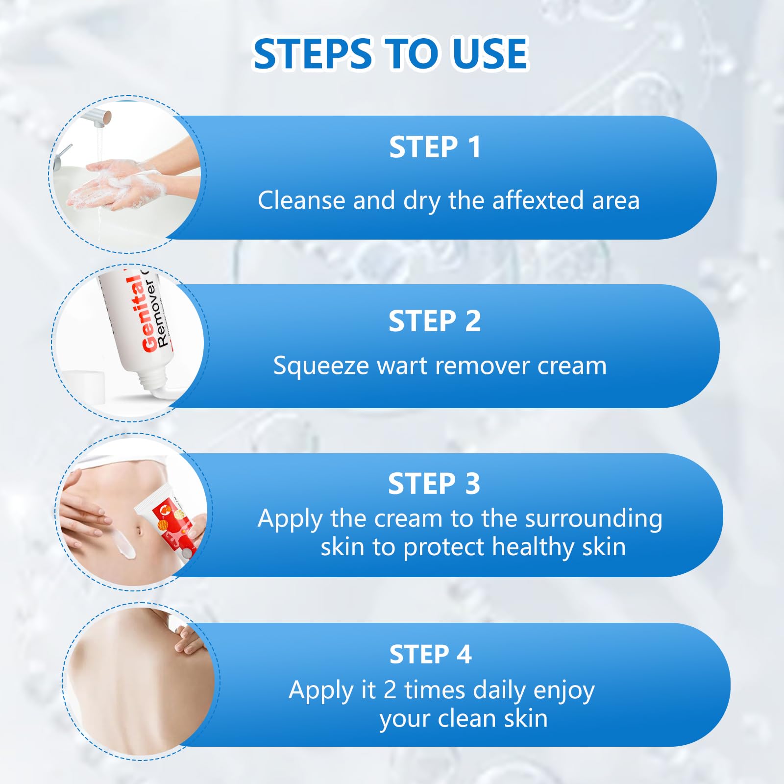 KIbabyDI Wart Remover Gel shows quick-action results with visible improvement.