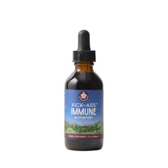 Bottle of Kick-Ass Immune Activator liquid herbal tincture