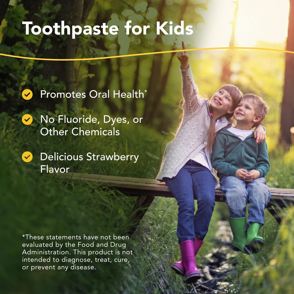 Packaging for Kid-e-kare Strawberry Toothpaste