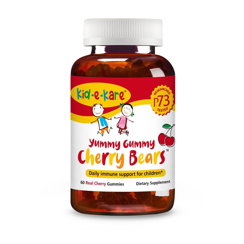 Kid-e-kare Yummy Gummy Cherry Bears bottle front