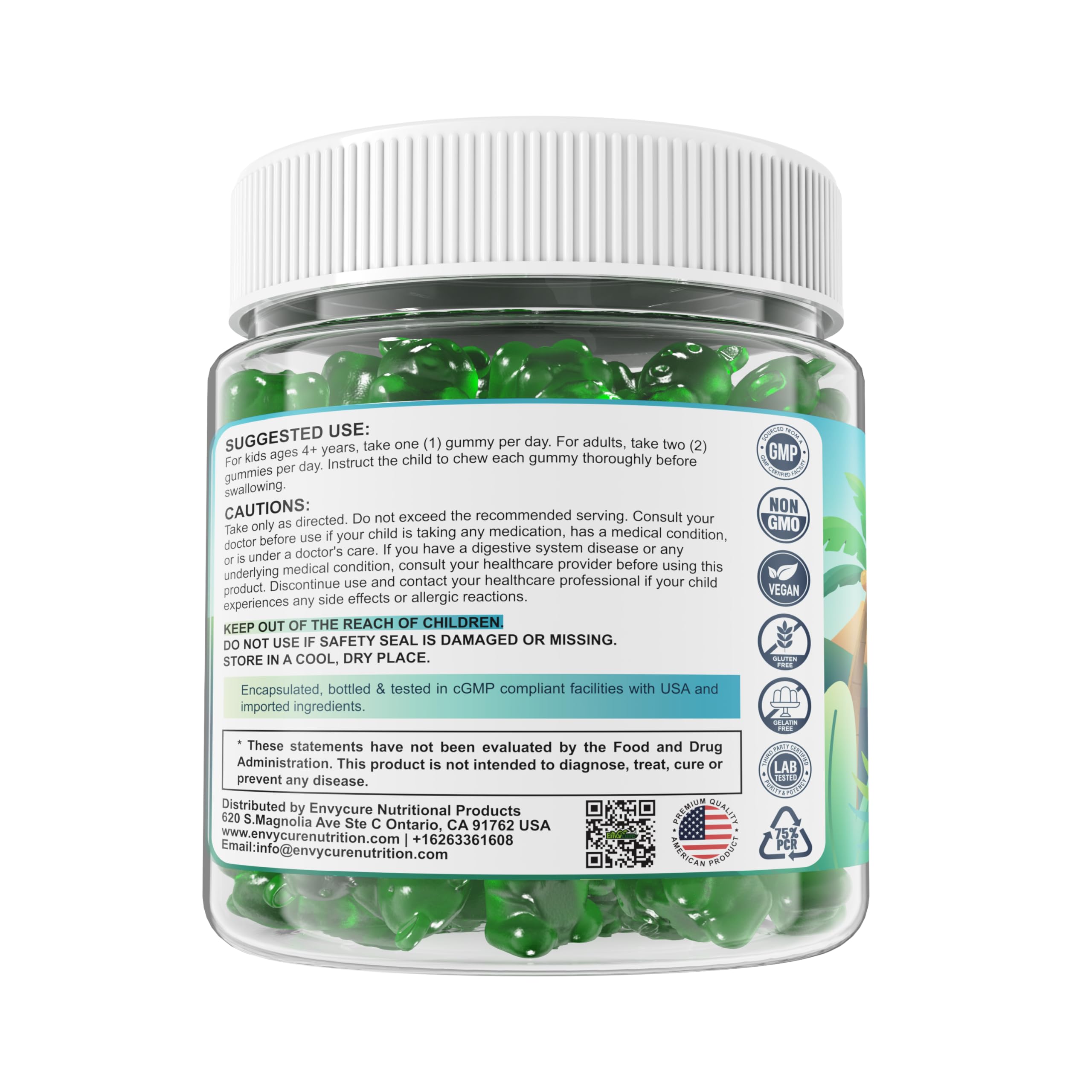 Kid-friendly dosage chart for Zeolite Detox Gummies