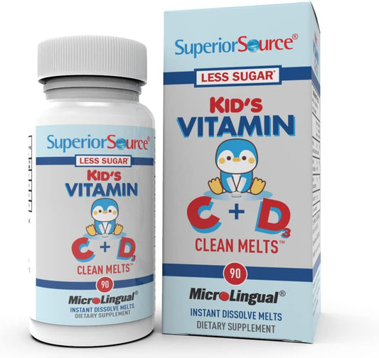 Hero image of Superior Source Kid's Vitamin C & D3 Clean Melts bottle