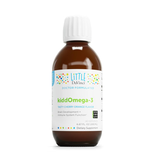 kiddOmega-3 bottle with Cherry Orange flavor